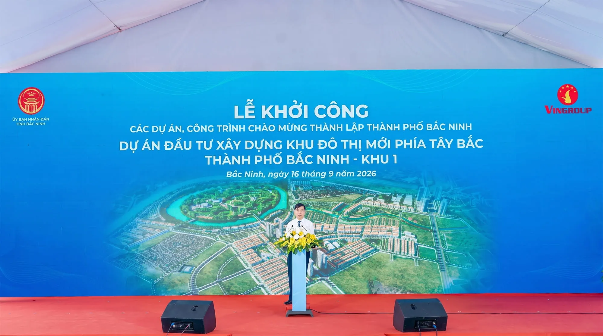 Ông Đào Quang Khải - Phó Chủ tịch UBND tỉnh Bắc Ninh phát biểu chỉ đạo tại sự kiện