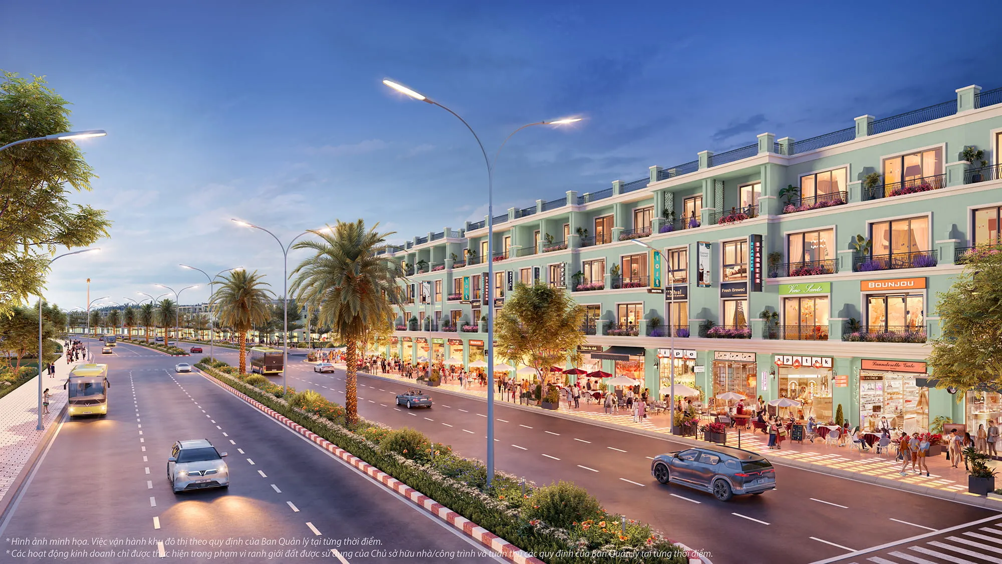 Kien truc shophouse Vinhomes King Park