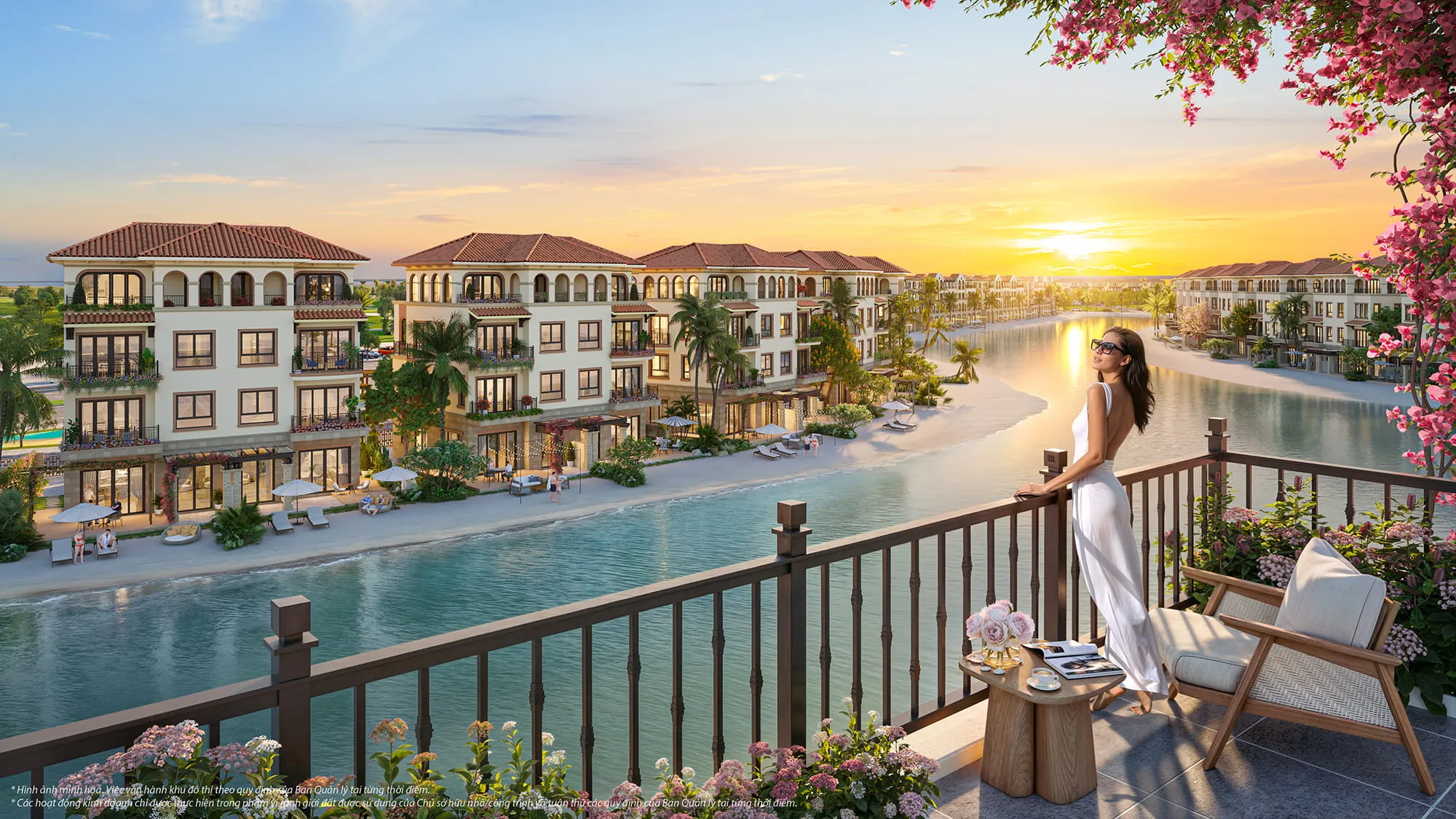 Khoảng sân sau tại biệt thự song lập Vinhomes King Park