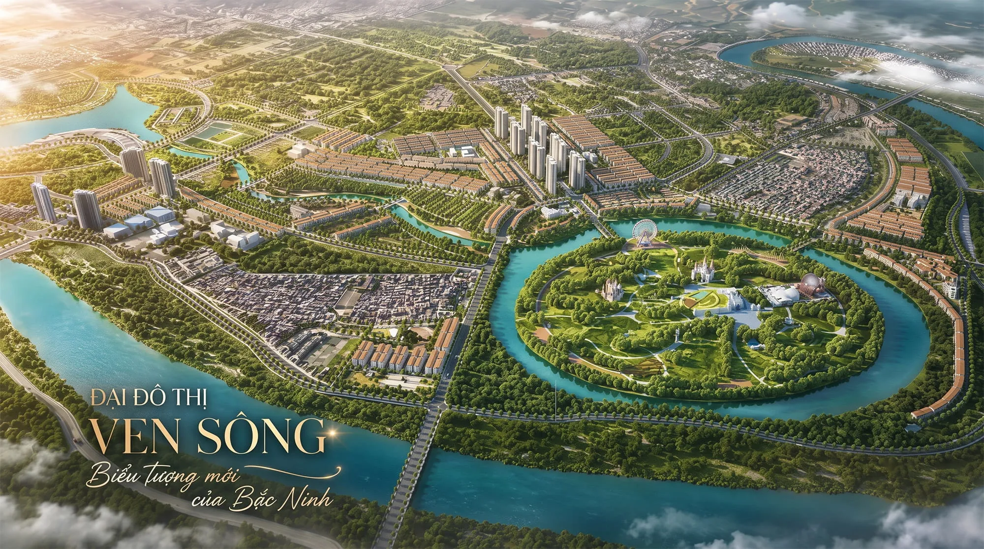 Khoảng xanh ở trung tâm tại Vinhomes King Park