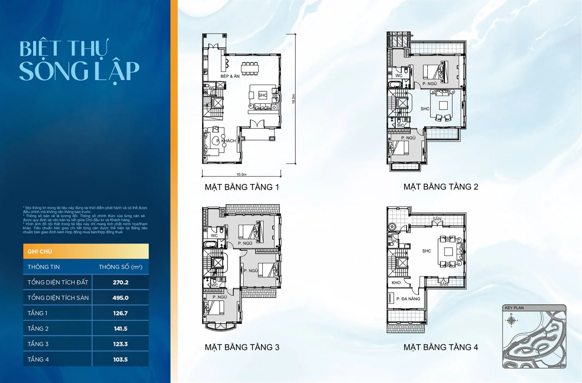 Layout biệt thự song lập Vinhomes King Park